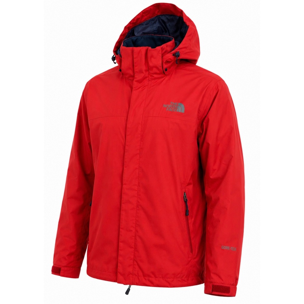 The North Face Mens Gore-Tex Primaloft Insulated Jacket Red Hooded Medium